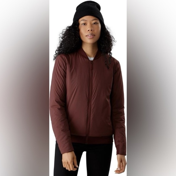 Arc’teryx Semira Insulated Bomber Jacket Plum Medium - Picture 1 of 12
